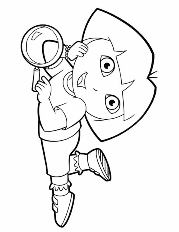 Dora Colouring Sheets 612x792 Dora Colouring Sheets