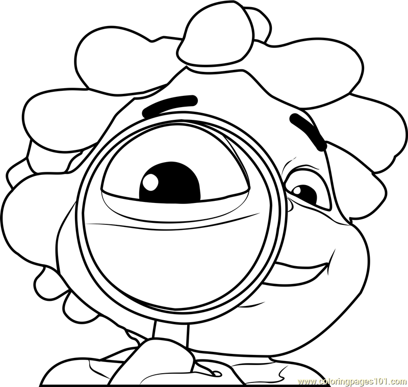 Sid With Magnifying Glass Coloring Page 800x759 Sid With Magnifying Glass Coloring Page