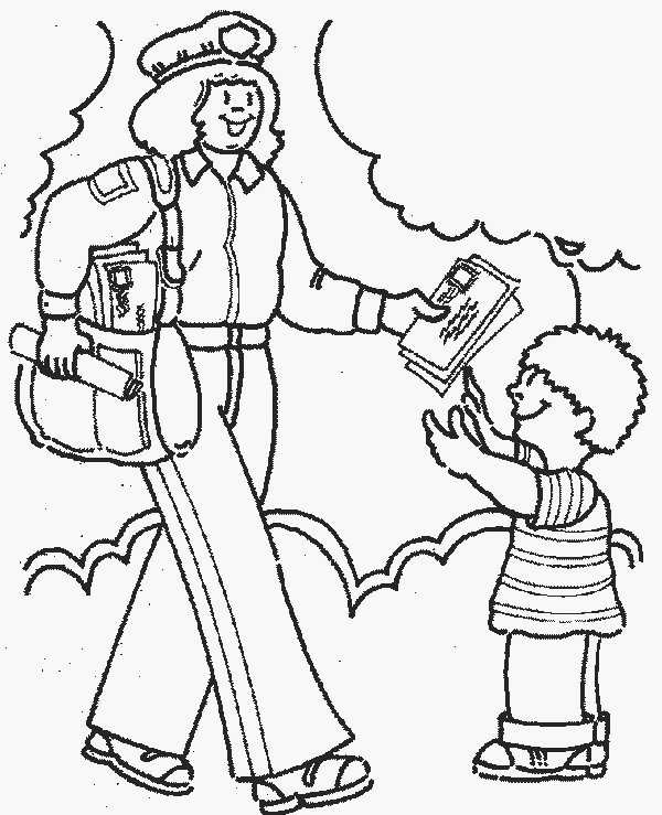 600x739 Awesome Community Helpers Coloring Pages 97 In Oloring Free