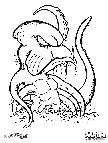 378x500 Monster By Mail Coloring Page