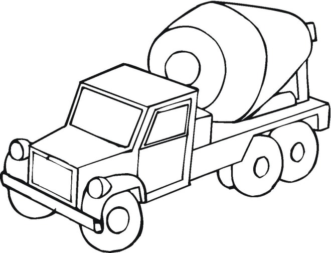 660x504 Cement Truck Coloring Page For Kids Free Coloring Pages
