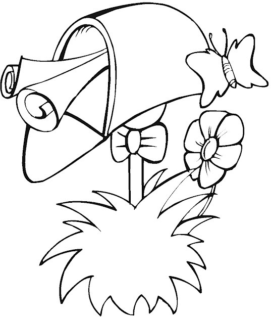 537x627 Spring Coloring Pages
