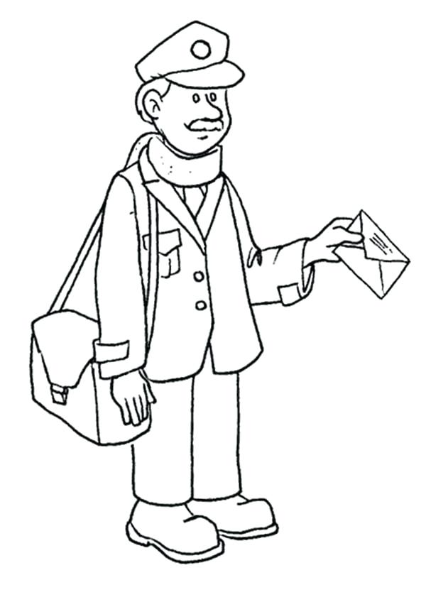 600x848 Mailman Coloring Pages Colorg Coloring Pages For Adults Flowers