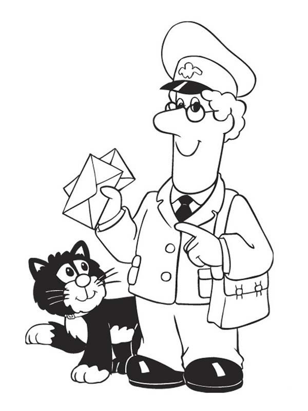 600x800 Postman Pat Coloring Pages Pstman Colouring