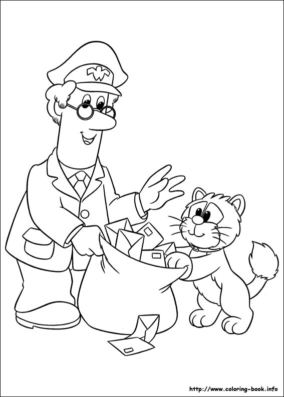567x794 Postman Pat Coloring Pages On Coloring
