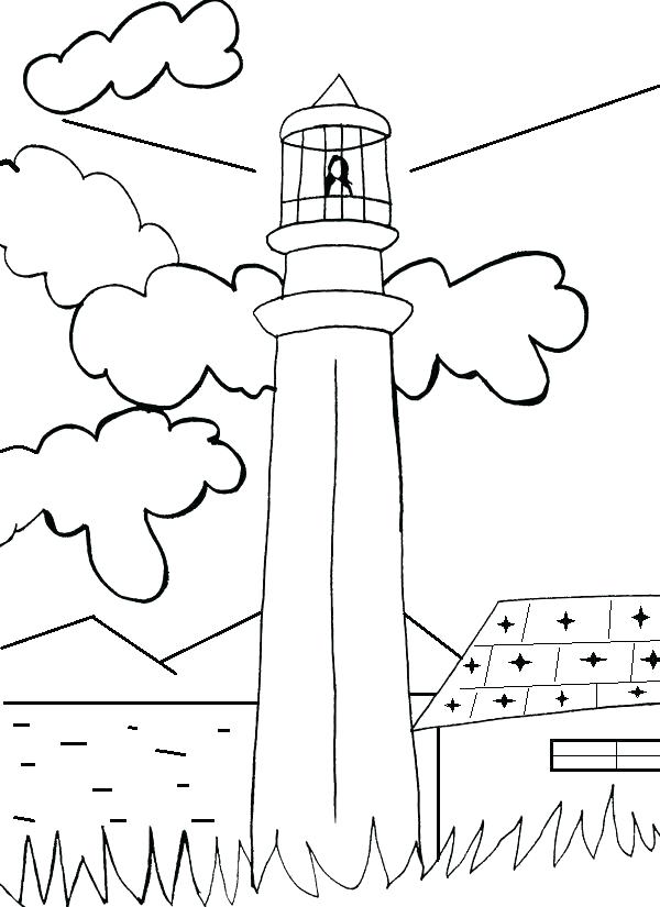 600x825 Lighthouse Coloring Pages Lighthouse Coloring Page Free North