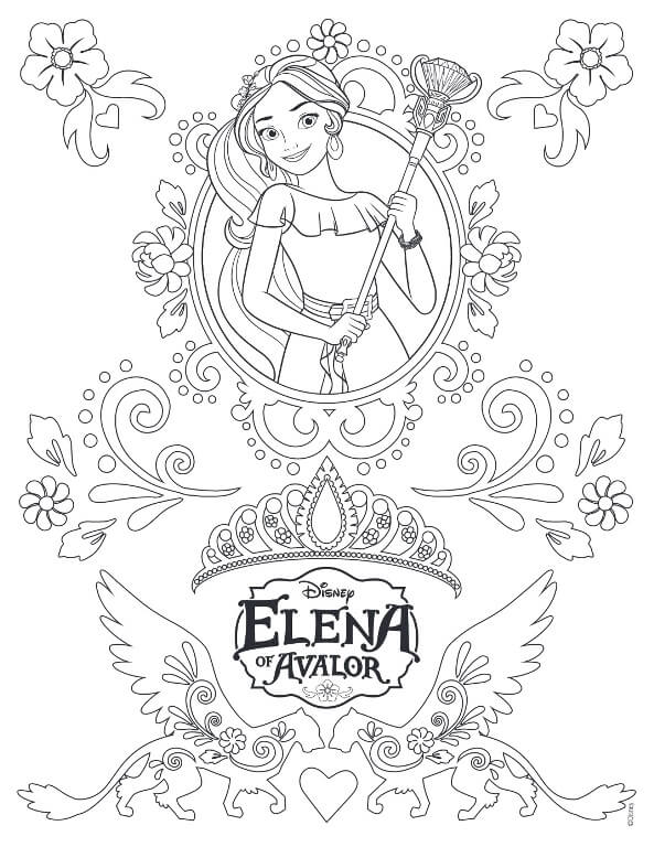 40 Printable Elena Of Avalor Coloring Pages 593x768 40 Printable Elena Of Avalor Coloring Pages