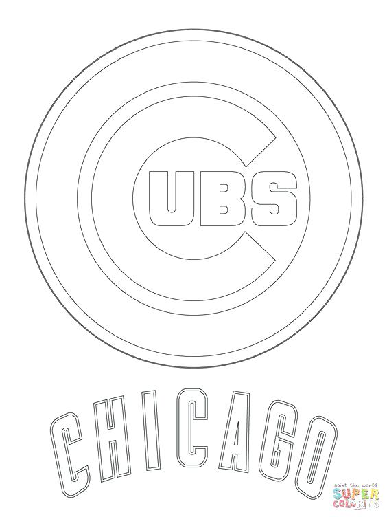 Mlb Logo Coloring Pages Cubs Logo Super Coloring Major League 564x752 Mlb Logo Coloring Pages Cubs Logo Super Coloring Major League
