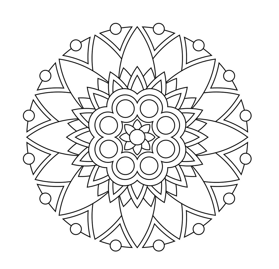 Fashionable Inspiration Coloring Pages Mandala Drawing Flower 11 980x945 Fashionable Inspiration Coloring Pages Mandala Drawing Flower 11