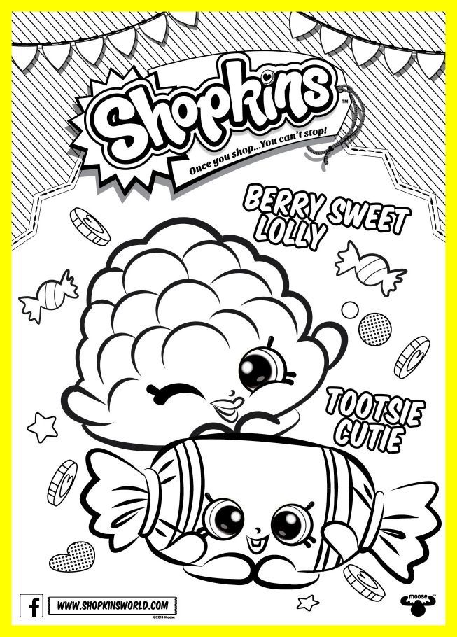 653x910 Astonishing Shopkins Coloring Pages Season Berry Sweet Lolly