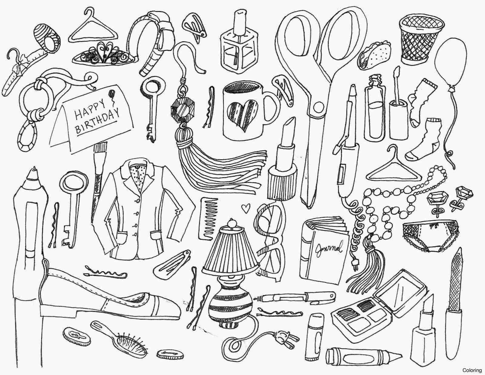 1600x1237 Makeup Coloring Pages Olegratiy