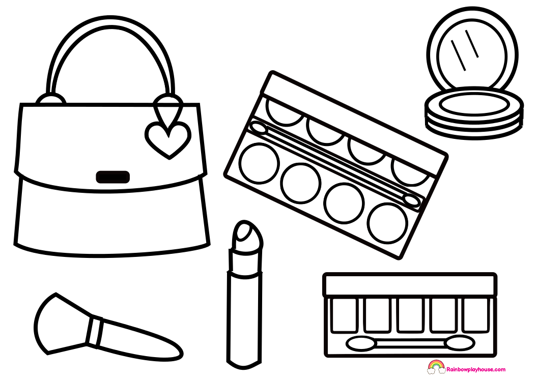 1053x745 Makeup Coloring Pages