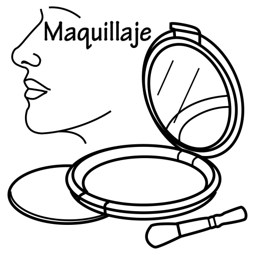 500x500 Makeup Coloring Page Printables