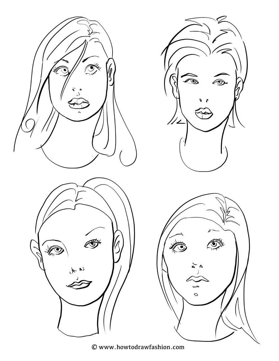 Makeup Face Coloring Pages at GetColorings.com | Free printable ...