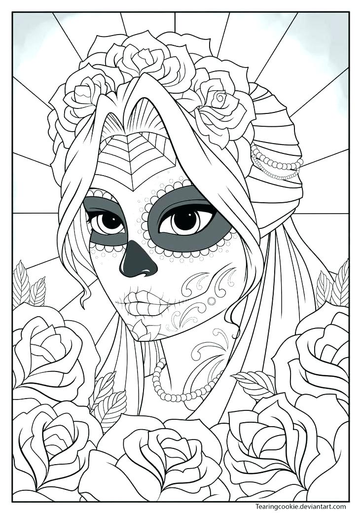 Girl Face Coloring Pages Impair.co 736x1040 Girl Face Coloring Pages Impair.co