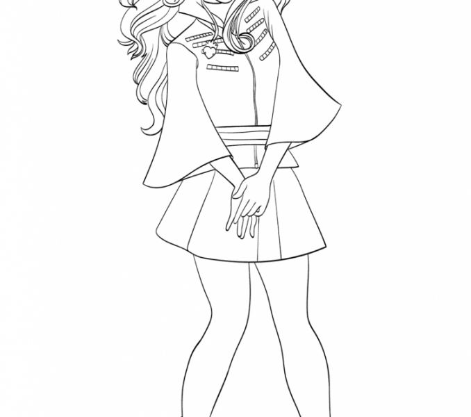 678x600 Mal Coloring Pages Free Coloring Page