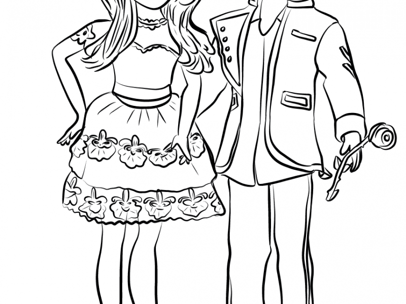 800x600 Remarkable Decoration Descendants Coloring Book Descendants Ben