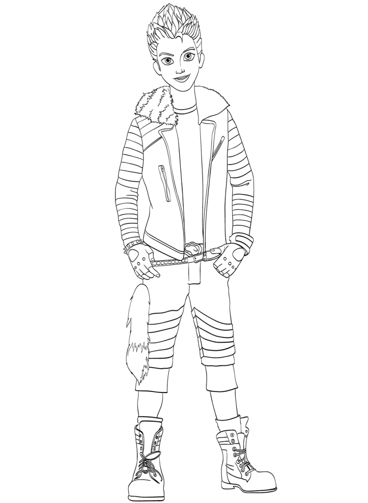 749x1024 Top 15 Descendants Wicked World Coloring Pages