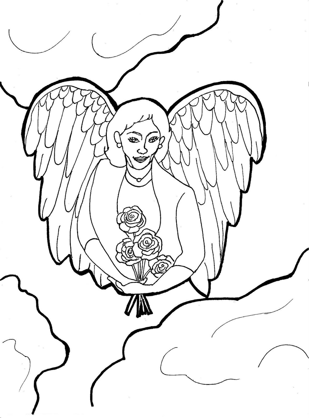 Angel Coloring Pages 1183x1600 Angel Coloring Pages
