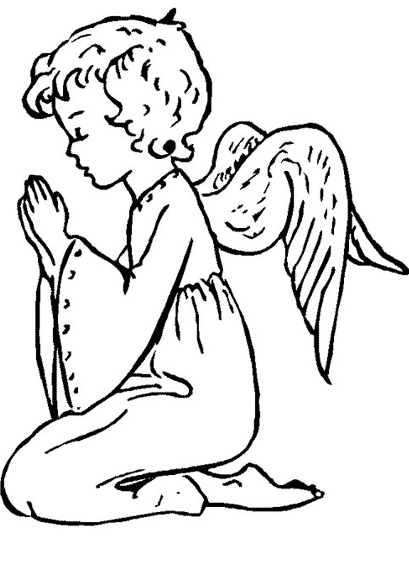 To Angel Coloring Page For Your Pages Online Male Color Kids Free 826x1169 To Angel Coloring Page For Your Pages Online Male Color Kids Free