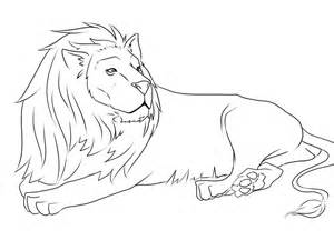 300x225 Realistic Lion Coloring Pages