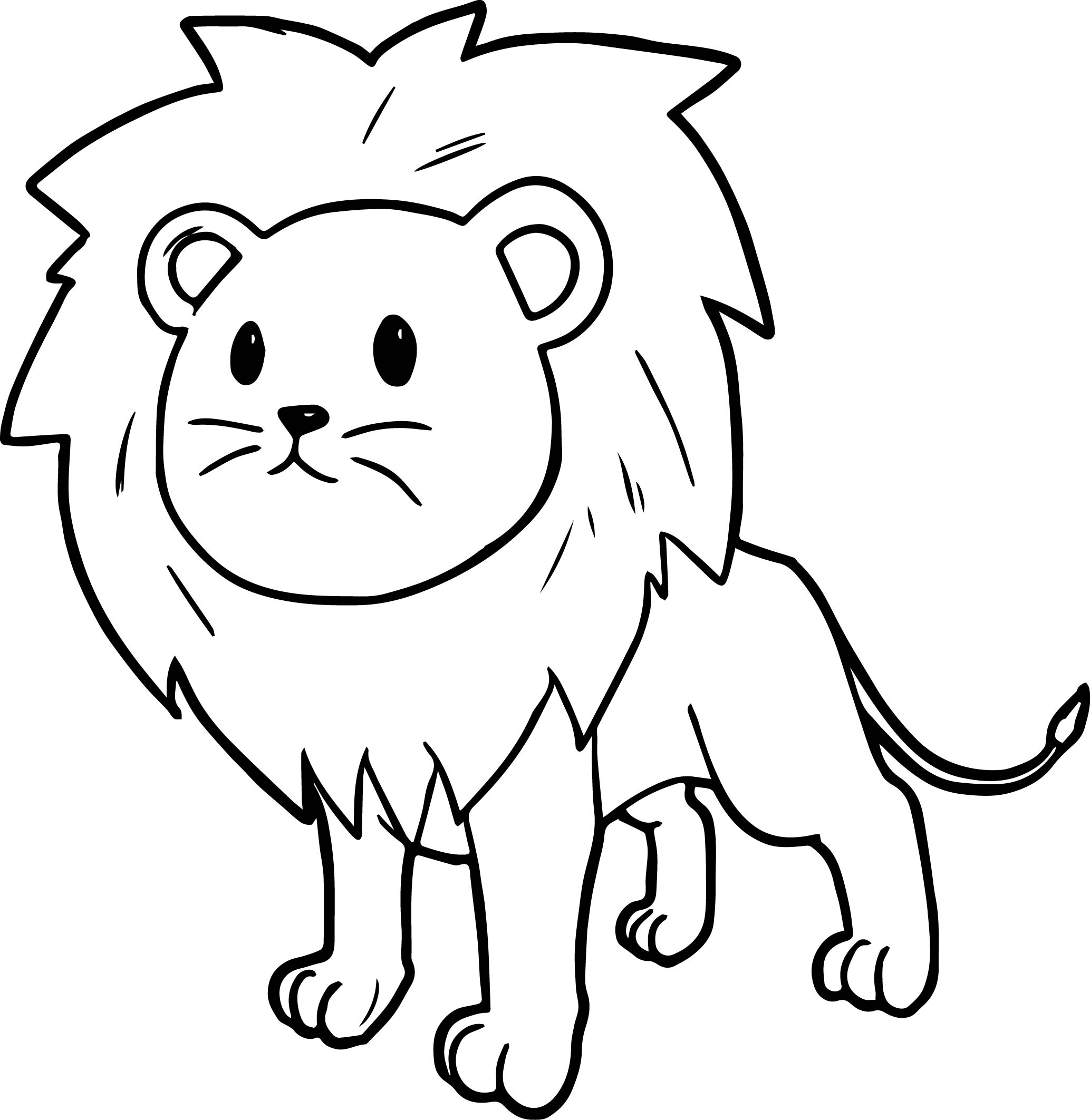 2067x2125 Cartoon Lion Coloring Pages