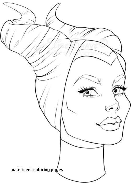 Maleficent Coloring Page