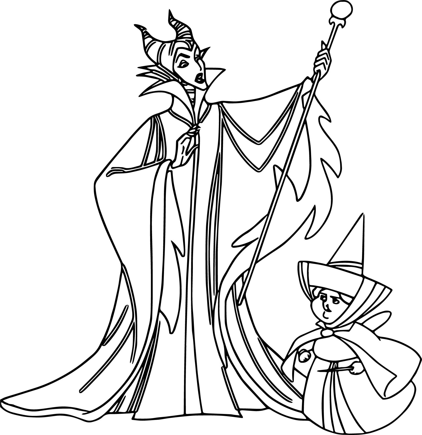 Maleficent Coloring Page Free Printable Pages 1768x1819 Maleficent Coloring Page Free Printable Pages