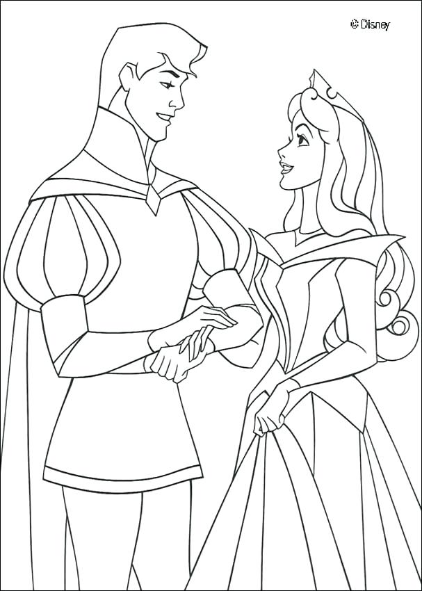 Sleeping Beauty Coloring Pages Maleficent With Cane Princess 607x850 Sleeping Beauty Coloring Pages Maleficent With Cane Princess