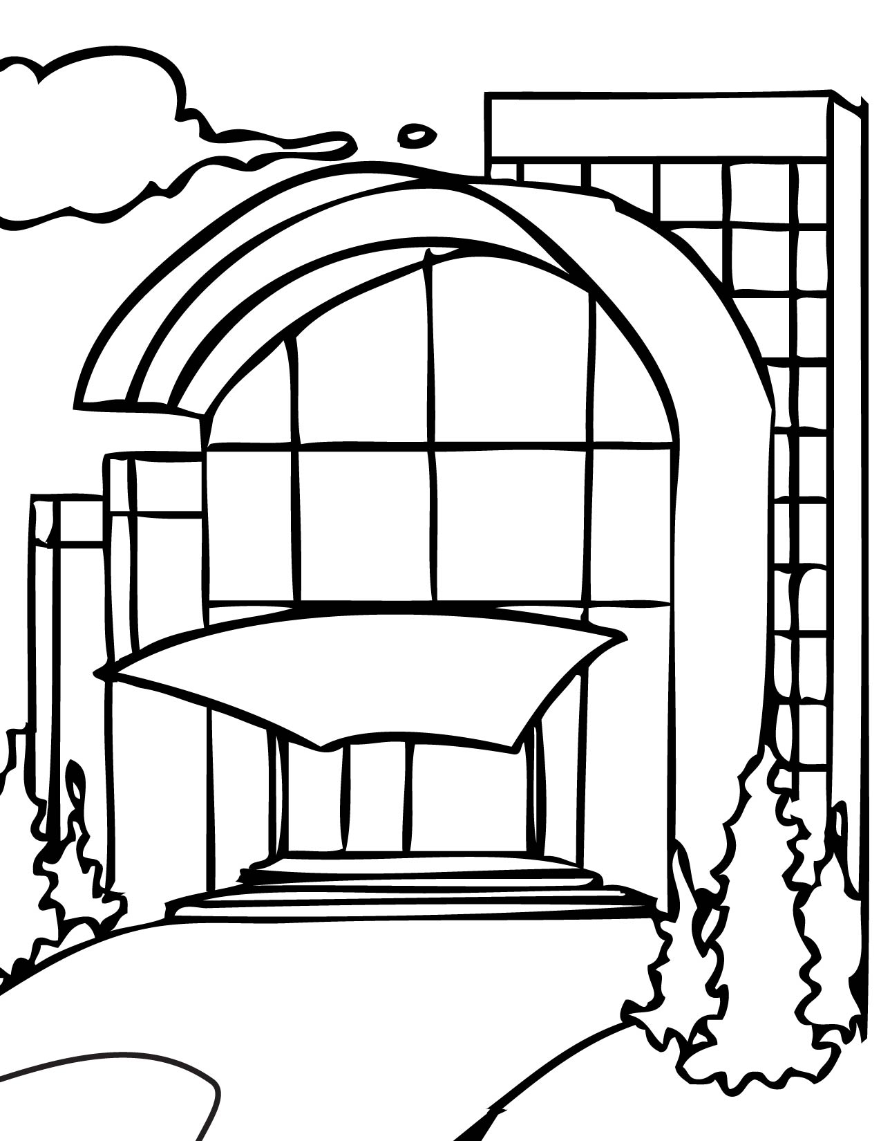 1275x1650 Mall Coloring Page