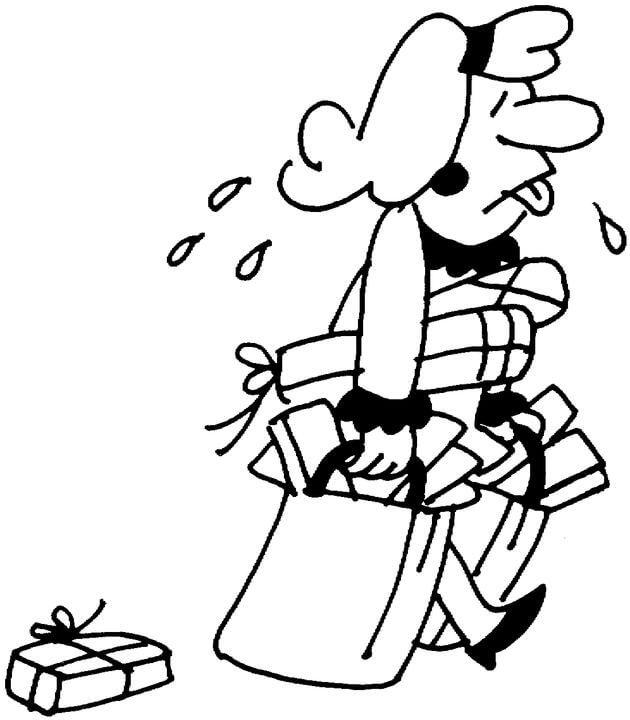 630x720 So Tired After Shopping In Mall Coloring Page