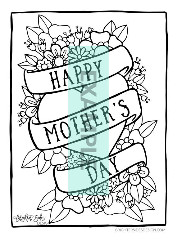 570x777 Coloring Page For Mom, Mother's Day, Printable, Mothers Day