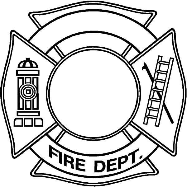 Fire Dept Maltese Cross Coloring Pages.jpg Coloring 600x601 Fire Dept Maltese Cross Coloring Pages.jpg Coloring