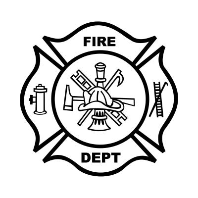 400x400 Fire Department Badge Coloring Page Fire Safty