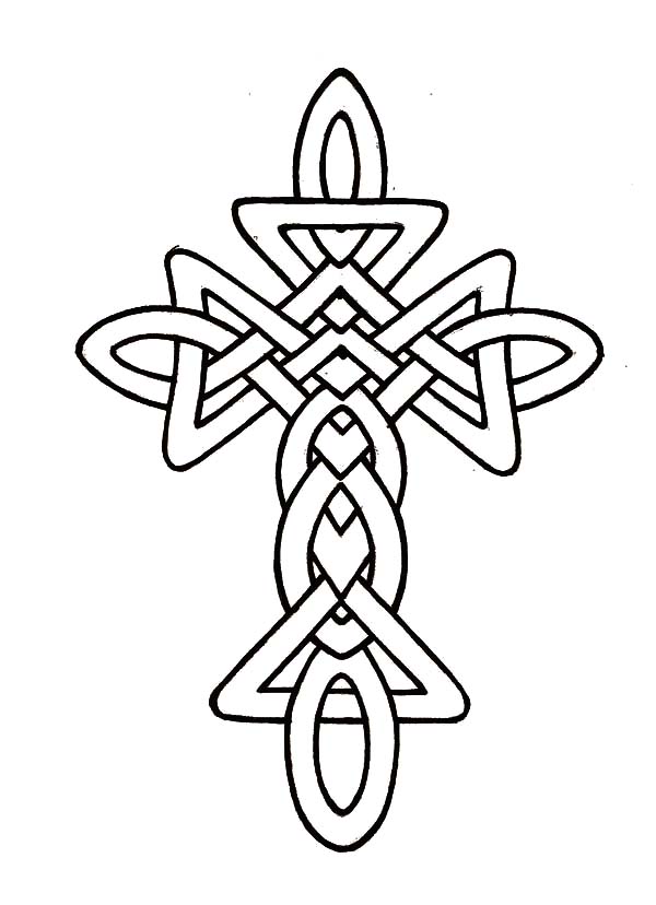 600x828 Morphed Celtic Cross Coloring Pages Best Place To Col On Free