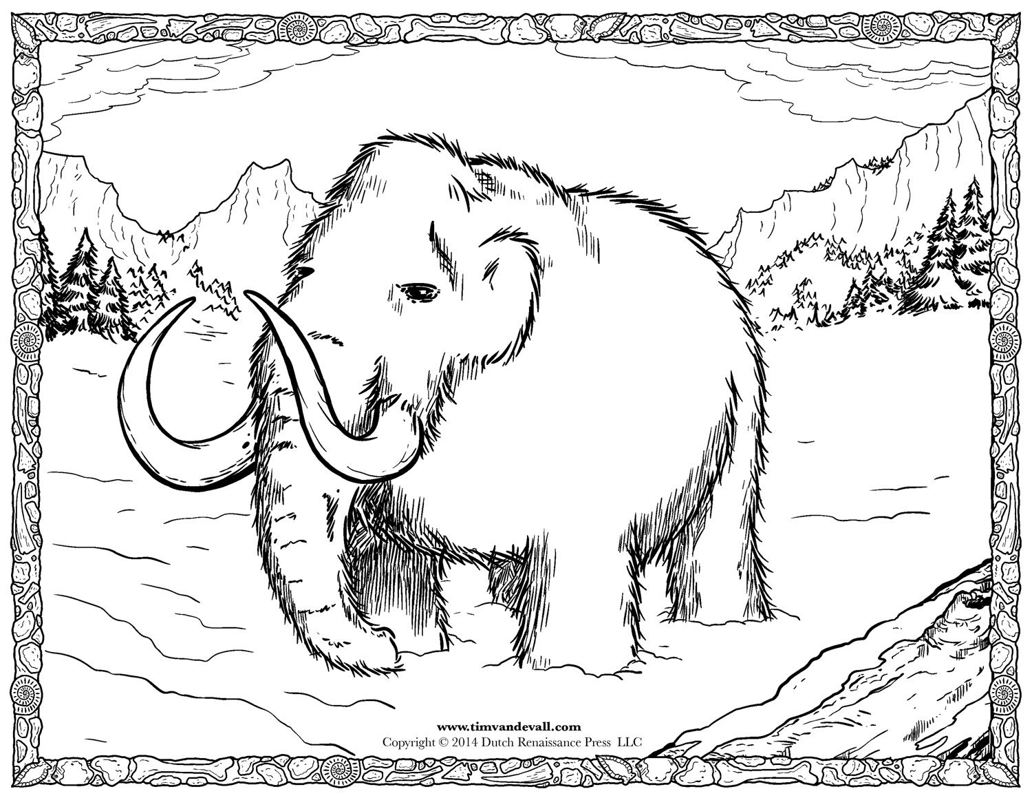 1500x1159 Woolly Mammoth Coloring Pages School Ideas Social