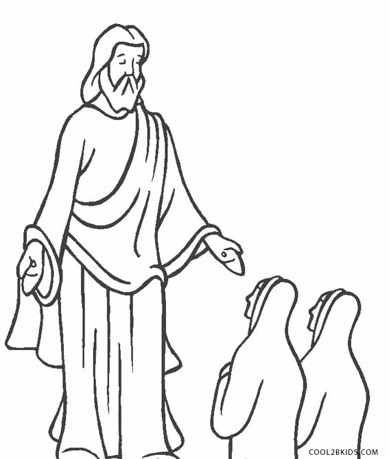 567x670 Free Printable Jesus Coloring Pages For Kids Cool2bkids