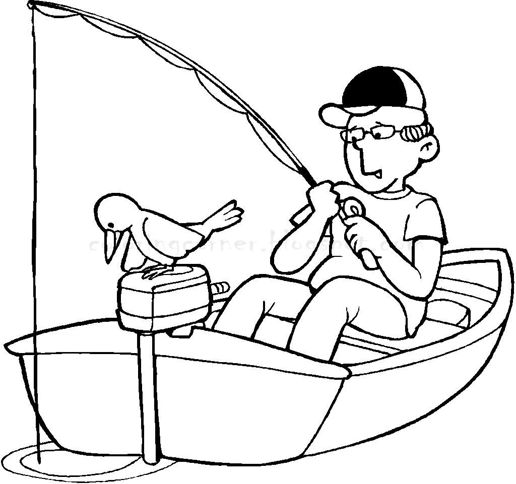 Fishing Boat Coloring Pages 1024x961 Fishing Boat Coloring Pages