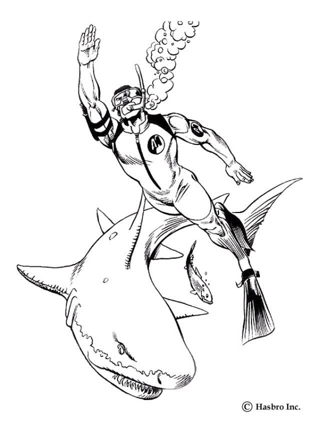 Here A Coloring Page Of Action Man And The Deep Sea Attack 638x850 Here A Coloring Page Of Action Man And The Deep Sea Attack