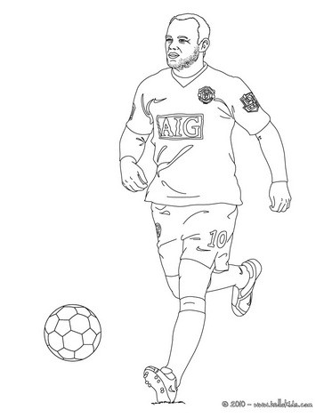 Wayne Rooney Playing Soccer Coloring Pages 364x470 Wayne Rooney Playing Soccer Coloring Pages