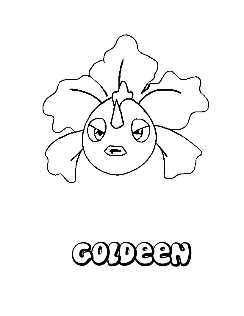820x1060 Goldeen Coloring Pages