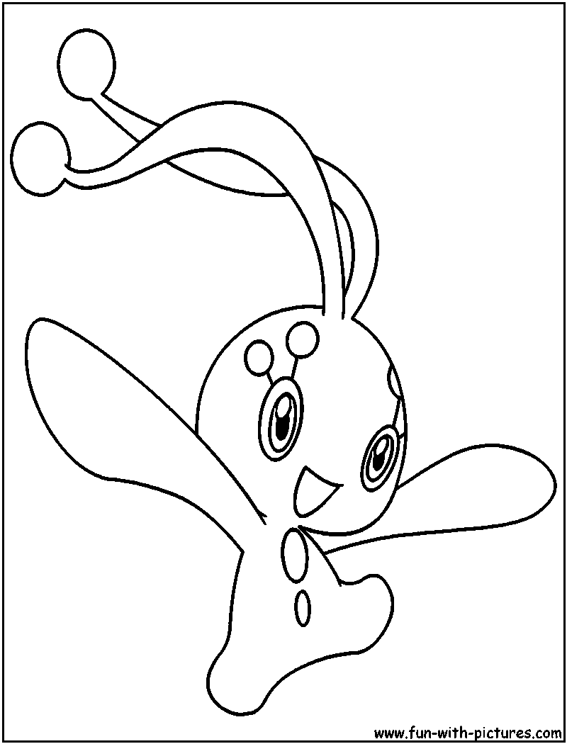 800x1050 Manaphy Coloring Page