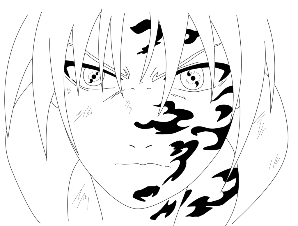 1024x777 Sasuke Sharingan Coloring Pages To Print Coloring For Kids 2018