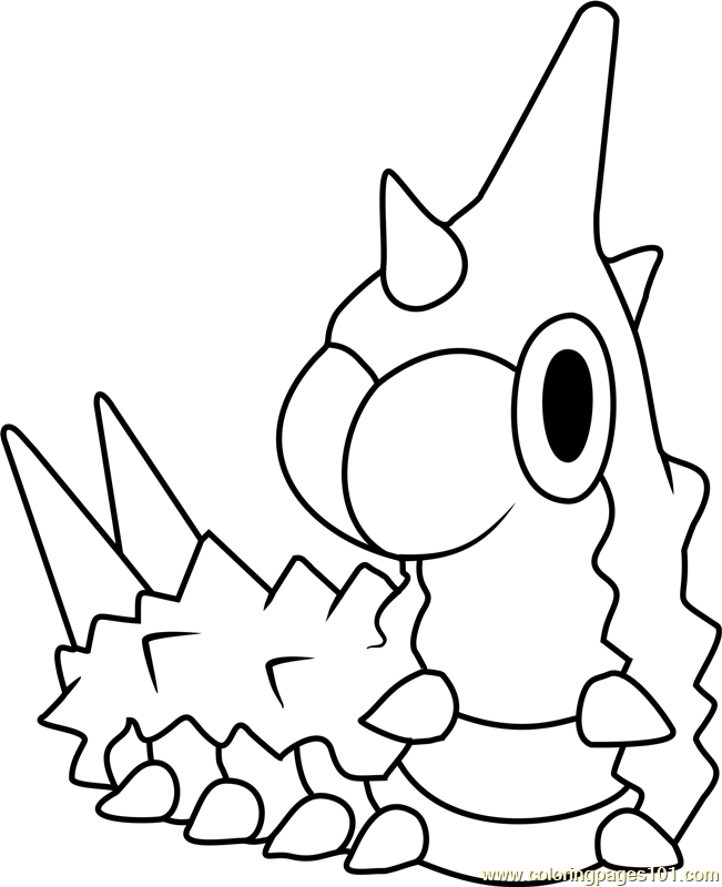 651x800 Wurmple Pokemon Coloring Page