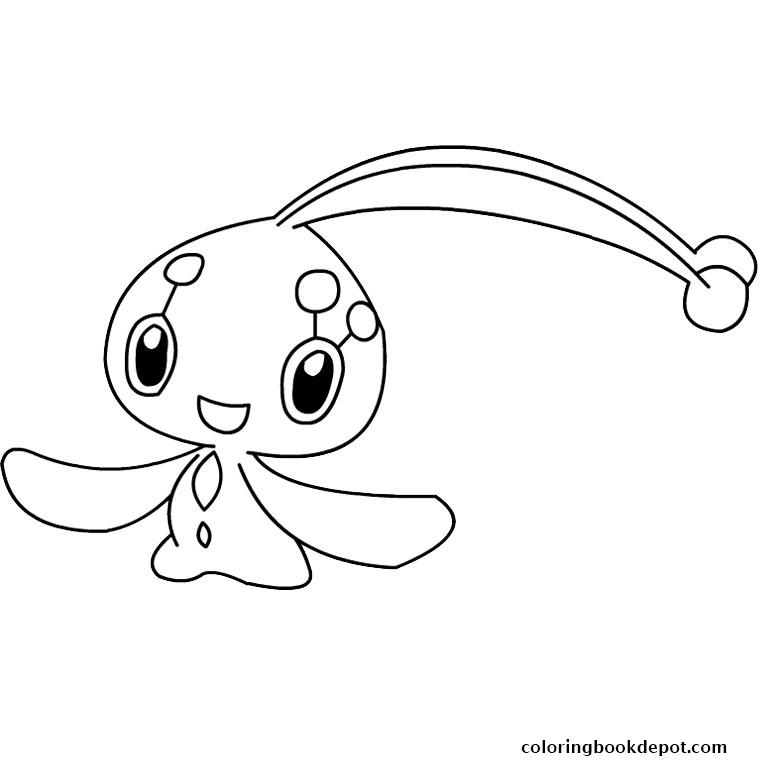 760x760 Pokemon Manaphy Coloring Pages