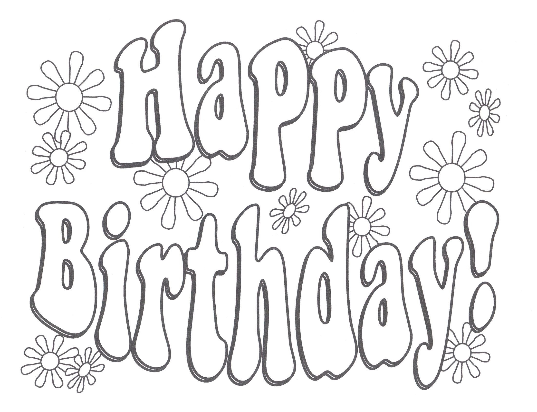 2204x1690 Awesome Coloring Pages Happy 13 Birthday Collection Great