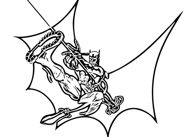 620x439 Batman, Spiderman And Superman Coloring Pages