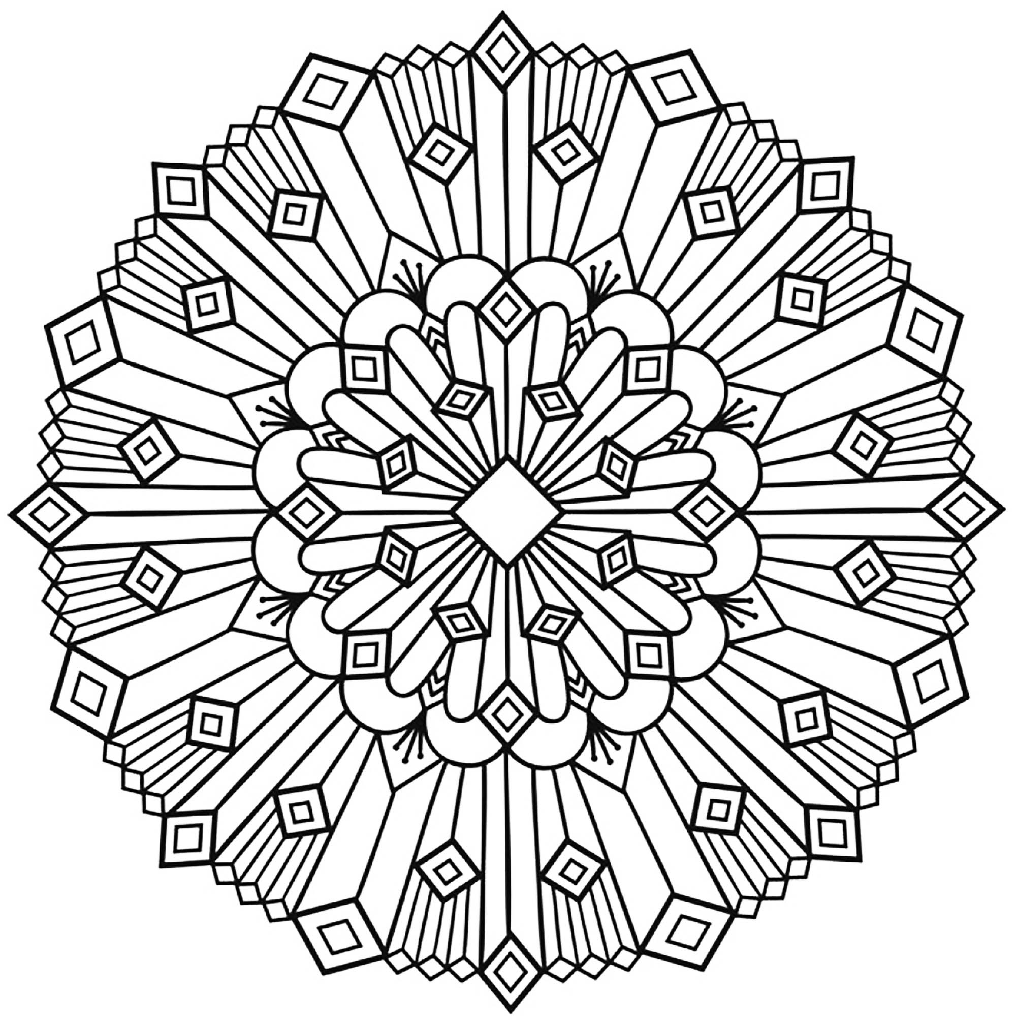 2000x2017 Mandala Art Deco Simple