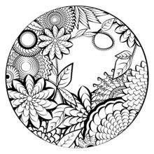 220x220 Mandala Coloring Page Coloring Pages