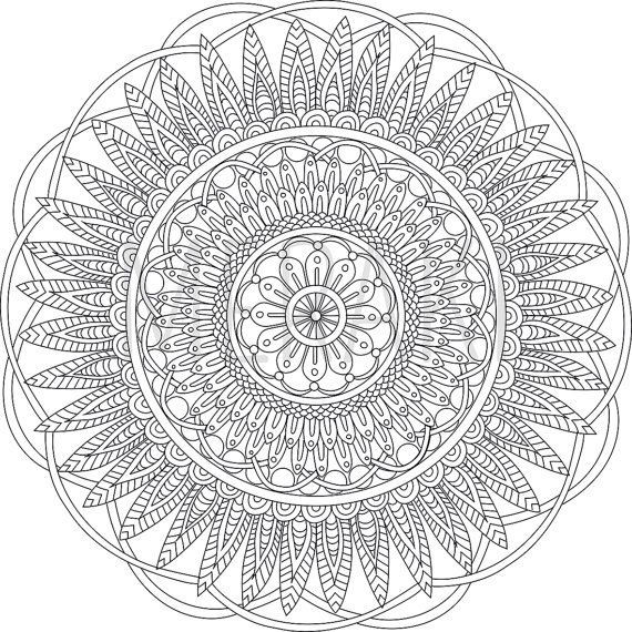 570x570 Abstract Coloring Pages For Adults Fresh Digital Mandala Art